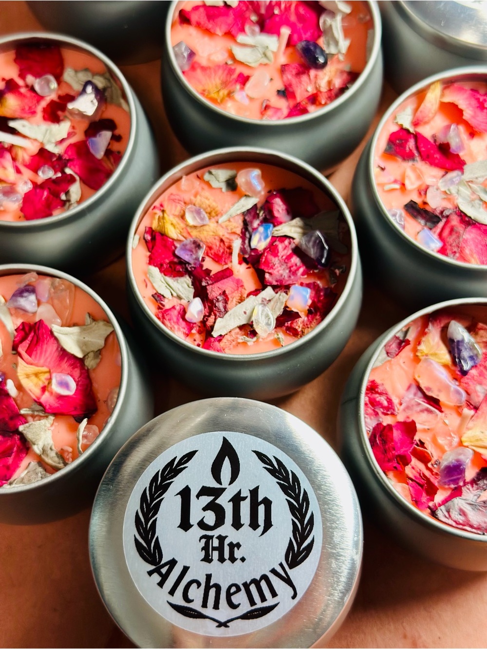 13th Hr. Alchemy Body Oil Massage Candles,For Skin, Soul, and Sacred Spaces.